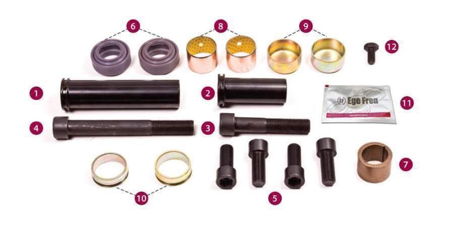 Kaliper Perno Takımı - Erf - Man - Ror - Volvo - Renault - Merıtor / 6170-02 - 20-2580 - 2133 - 352119 - 15405