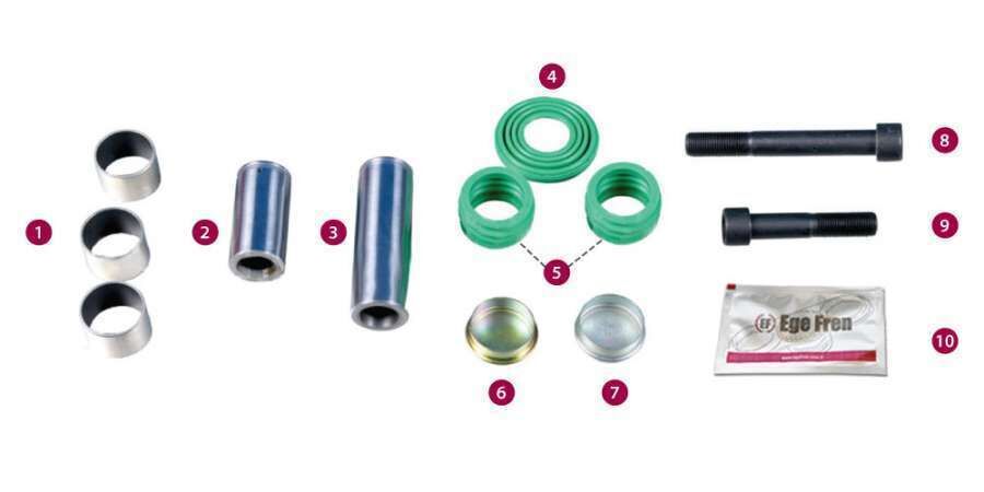 Kaliper Mil ve Keçe Tamir Takımı - Daf - Dıngıl - Wabco / 6200-03 - 30-3560 - 100135 - 3156 - 252107 - 13482
