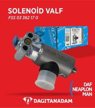 Selenoid Valfi - Daf - Fruehauf - Iveco - Man - Mercedes - Neoplan - Schmıtz / Oem: 472 171 700 0