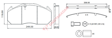 Disk Fren Balatası - 29030 Man Tga