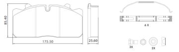 Disk Fren Balatası - Wva No: 29088 - Man – Renault – Daf - Ön/Arka | Oem No: 1906467 - 81508206006 - İntroway