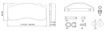 Disk Fren Balatası - Wva No: 29115/29148 - Dennıs – Man – Nıssan - Ön/Arka | Oem No: 81508205085 - 81508206043 - İntroway
