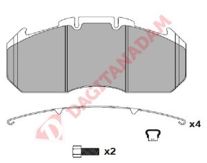 DİSK FREN BALATASI - 29131 MAN RENAULT IVECO