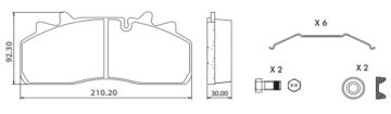 Disk Fren Balatası - Wva No: 29126/29159 - Daf – Renault – Saf - Ön/Arka | Oem No: 12182192 - 12182492 - İntroway