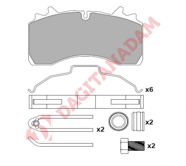 Disk Fren Balatası - 29162 Daf Saf