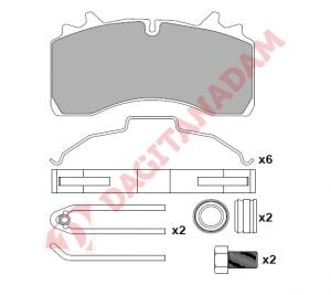 Disk Fren Balatası - 29162 Daf Saf