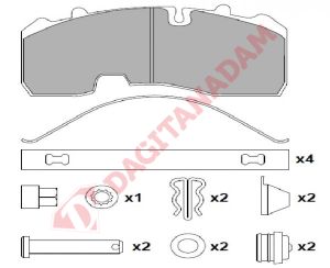 Disk Fren Balatası - 29165 Bp-W Ön/Arka