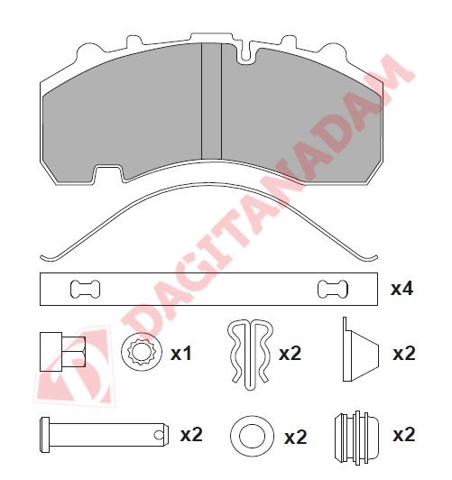 Disk Fren Balatası - 29167 Bp-W Ön/Arka