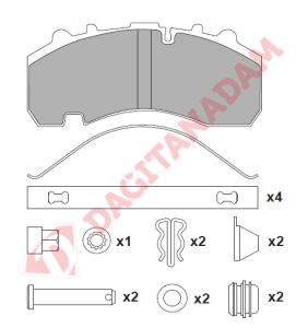 Disk Fren Balatası - 29167 Bp-W Ön/Arka