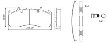 Disk Fren Balatası - Wva No: 29173/29203 - Renault – Volvo - Ön/Arka | Oem No: 5001864365 - MDP5102 - İntroway