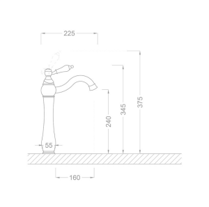 ÇANAK LAVABO - KLEOPATRA BEYAZ ALTIN BEYAZ BATARYASI