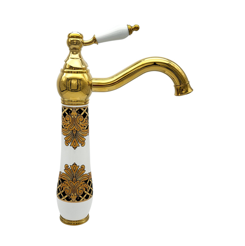 ÇANAK LAVABO - KLEOPATRA BEYAZ ALTIN BEYAZ BATARYASI