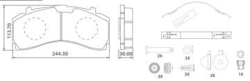 Disk Fren Balatası - Wva No: 29354/29353 - Mercedes - Ön/Arka | Oem No: K035471K50 - 4217210 - İntroway