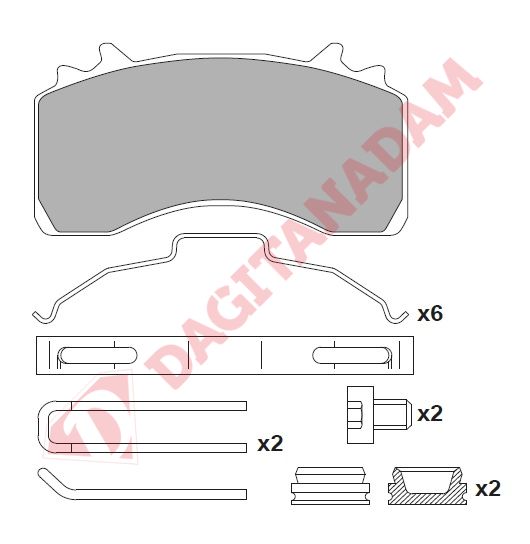 Disk Fren Balatası - 29279 Man Tgx Arocs