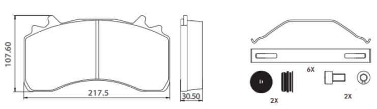Disk Fren Balatası - Wva No: 29223/29279 - Man - Ön/Arka | Oem No: 6403229242 - 6403229302 - İntroway