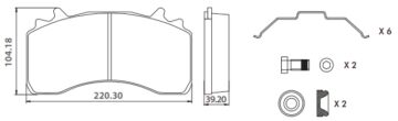 Disk Fren Balatası - Wva No: 29315 - Mercedes - Ön | Oem No: A0084206320  - İntroway