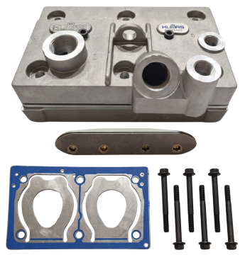 Kompresör Komple Kapak Bypas'sız (Sibopsuz) Çift Silindir Su Soğutma Tapalı - Ford | GC462K893AA - 9125279202