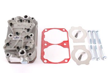 Kompresör Komple Kapak Bypas'sız (Sibopsuz) Çift Silindir - Iveco / K083733K50 - 534079460 - 504353252 - LK4952 - K022264N00