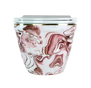 KANALSIZ ASMA KLOZET - EBRU PEMBE ALTIN 52 CM