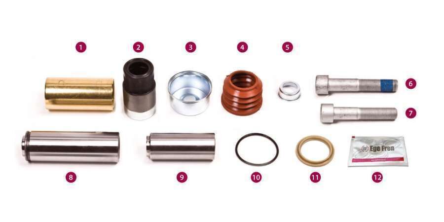 Kaliper Mil ve Keçe Tamir Takımı - Bova - Bpw - Daf - Mercedes - Dennıs - Iveco - Man - Neoplan - Saf - Scanıa - Knorr / 6002-02 - 10-1170 - 1017 - 151102 - 13441