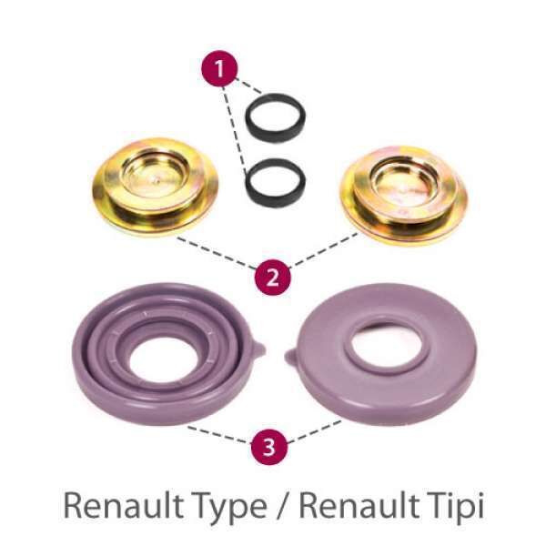 Ayar Toz Lastik Şapka Takımı - Erf - Man - Ror - Renault - Merıtor / 6172-04 - 20-2617 - 100181 - 2189 - 350108 - 15014