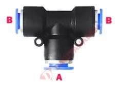 Düşürücü T Nipel - A: 10 - B: 6