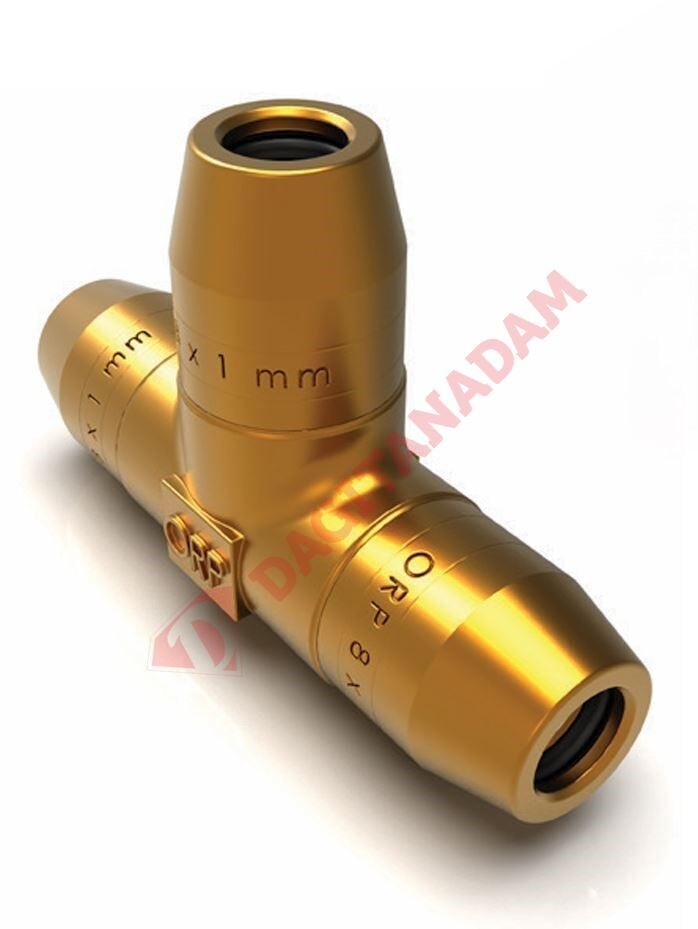 ÜÇ YÖNLÜ HORTUM ADAPTÖRÜ - 8 X 1,0