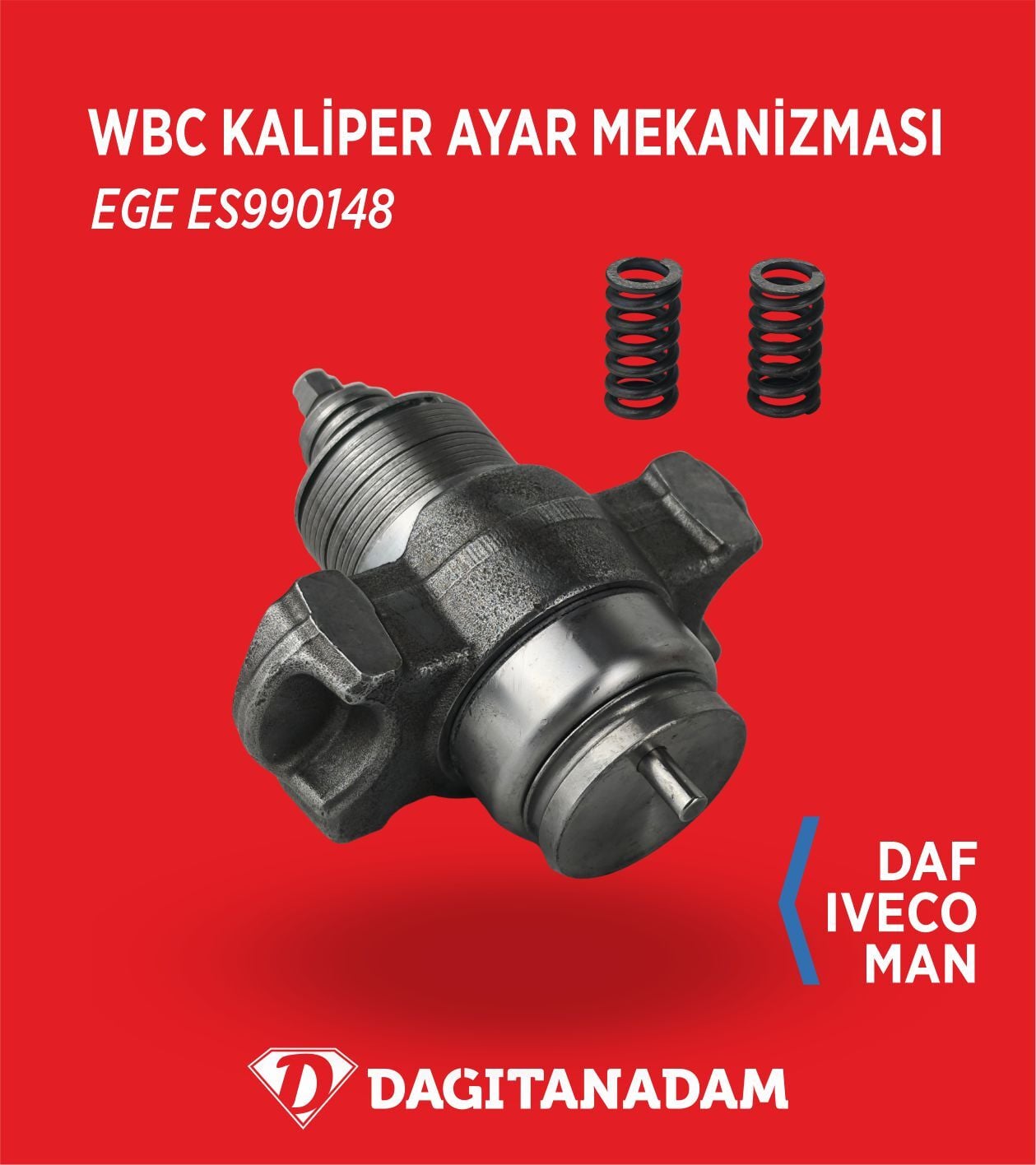 Kaliper Ayar Mekanizması - Daf - Iveco - Man - Rvı - Wabco / 6208-07 - 30-3475 - 100190 - 3172 - 201104 - 17268