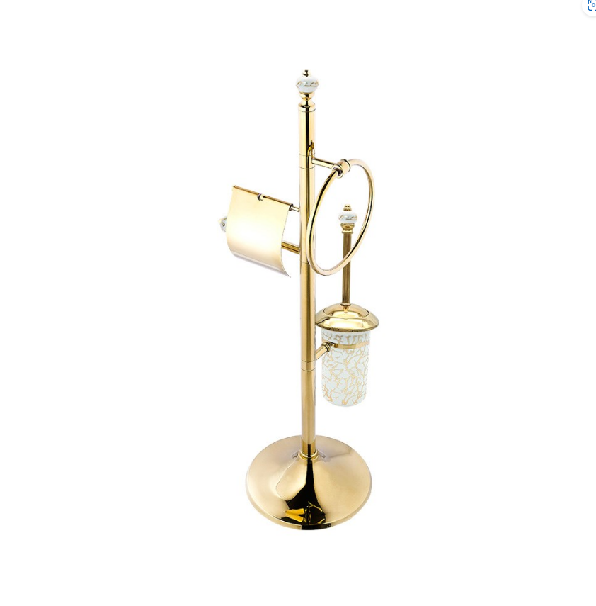 3'LÜ AYAKLI SET - MARBLE ALTIN
