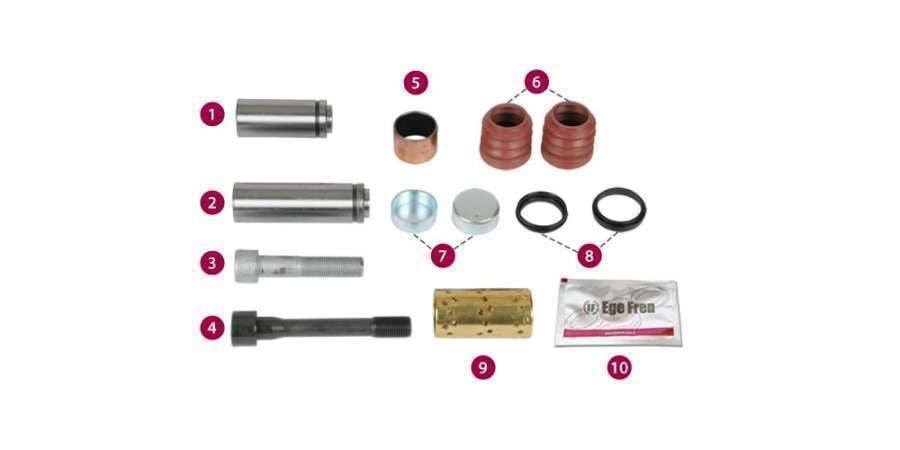 Kaliper Perno Tamir Takımı - Mercedes - Knorr / 6002-33 - 10-1027 - 100160 - 1173 - 151128 - 13501
