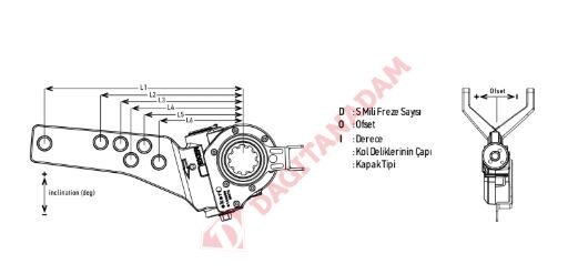 Boşluk Ayarlayıcı (Fren Cırcırı) - Otomatik - Ön - Sağ - Maraton - 422902
