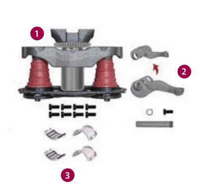 Kaliper Mekanizma Seti - Bpw Pimli Yeni Tip - Komple - 990685 - 505310 - 505320