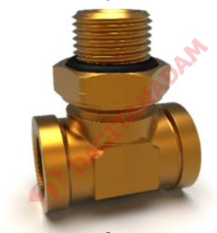 Rakor Obt Üç Yollu T Orta Bacak - M22X1,5 M22X1,5