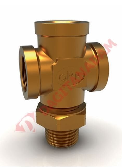 Rakor Dört Yönlü T Kruva - M22X1,5 Mm