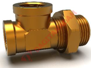 Ybt Üç Yollu T Yan Bacak - M22X1,5 M22X1,5