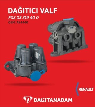 Dağıtıcı Valf - Renault Trucks, Mıdlıner , Mıdlum Premıum, Magnum / Oem: Ae4440