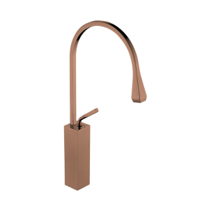 ÇANAK LAVABO - KARE MİNİMAL ROSE GOLD BEYAZ BATARYASI