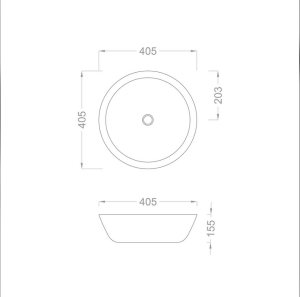 ÇANAK LAVABO - BEYAZ NİCEA DEKORATİF