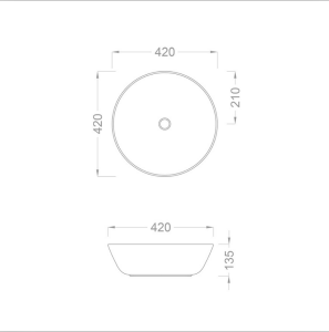 ÇANAK LAVABO - GEOMETRİK SİYAH ALTIN BEYAZ