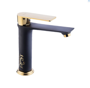 CROW SİYAH ALTIN LAVABO BATARYASI